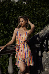 Tutti Frutti linen mini dress